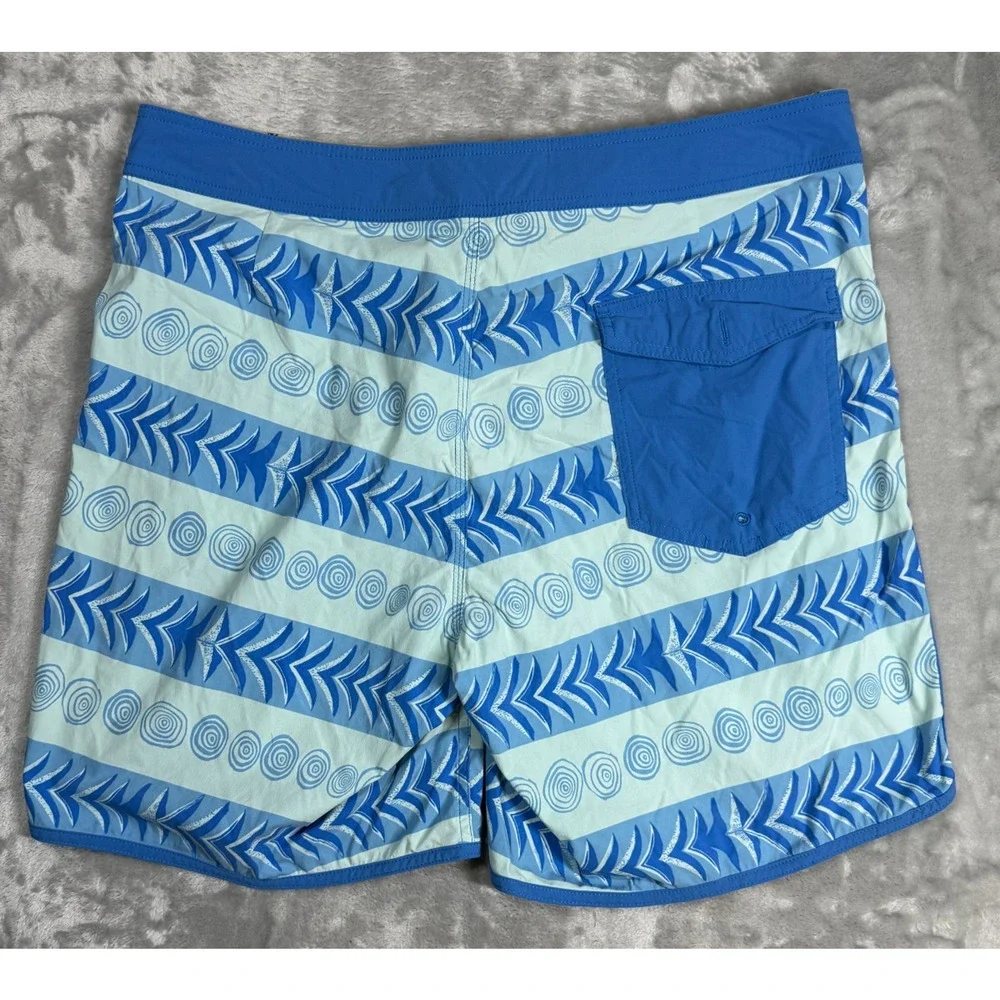 Patagonia Men's Scallop Wavefarer Boardshort Size 36 Stretch QuickDry Outdoor 9
